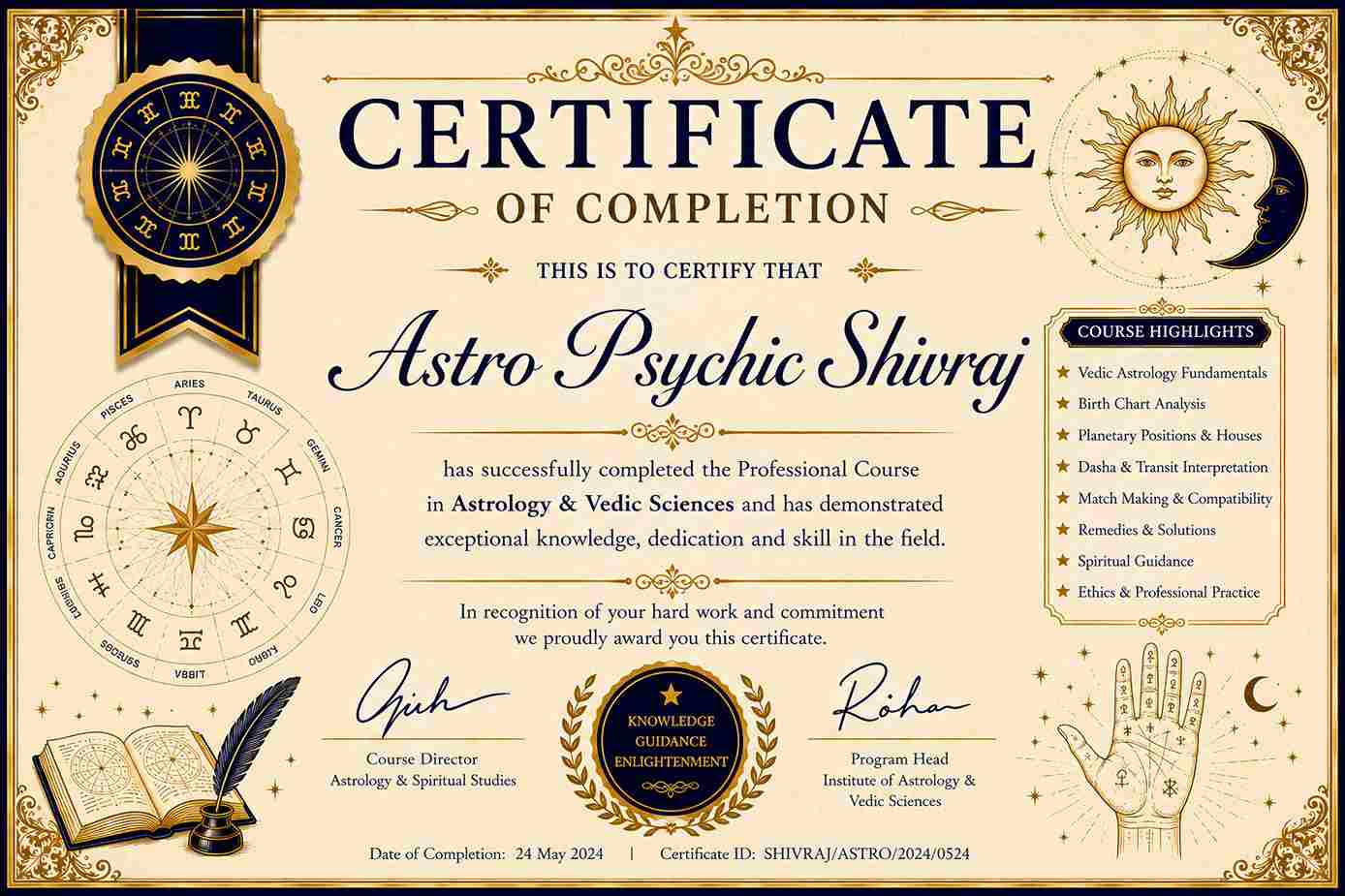Certified Master Astrologer